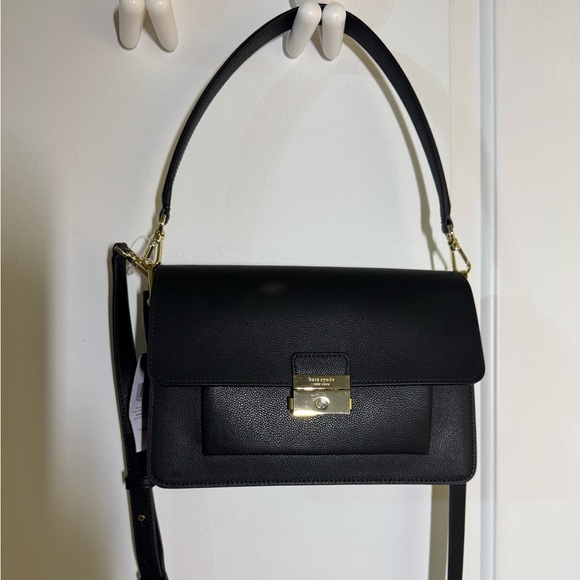 Michael Kors Black Leather Shoulder Bag - Picture 1 of 9